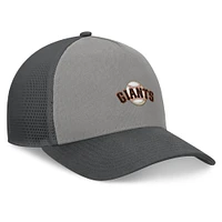 Men's Fanatics Gray/Graphite San Francisco Giants A-Frame Trucker Adjustable Hat