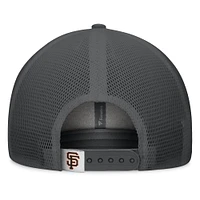 Men's Fanatics Gray/Graphite San Francisco Giants A-Frame Trucker Adjustable Hat