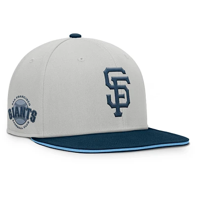 Casquette snapback grise Fanatics des Giants de San Francisco pour homme
