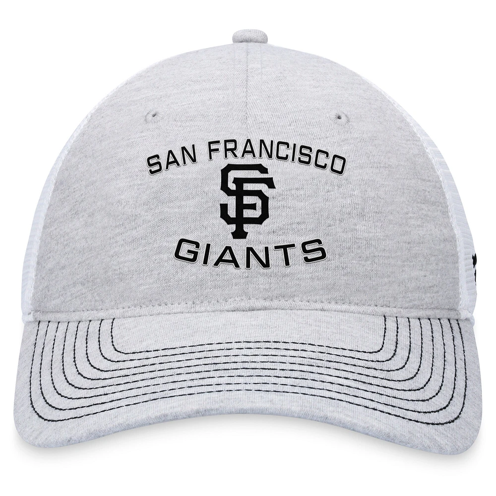 Men's Fanatics Gray San Francisco Giants Trucker Adjustable Hat