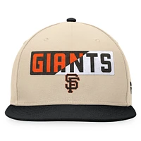 Men's Fanatics Khaki/Black San Francisco Giants Cycle Snapback Hat