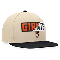 Men's Fanatics Khaki/Black San Francisco Giants Cycle Snapback Hat