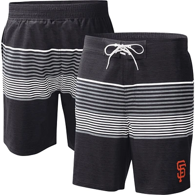 G-III Sports by Carl Banks - Short de bain noir San Francisco Giants Coastline Volley pour homme