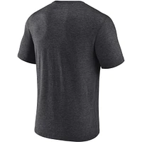 Men's Heathered Charcoal San Francisco Giants Badge of Honor Tri-Blend T-Shirt