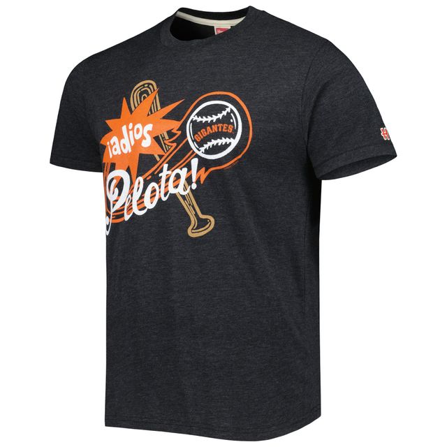 T-shirt à trois mélanges Hyper Local Homage Charcoal Giants de San Francisco pour homme