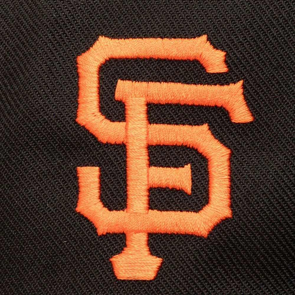 Men's Mitchell & Ness Black San Francisco Giants Double Up Snapback Hat