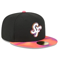 Men's New Era  Black/Orange San Francisco Giants 2025 City Connect 59FIFTY Fitted Hat