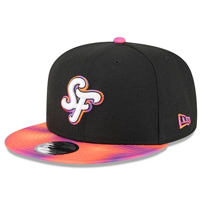 Casquette snapback City Connect 9FIFTY noire/orange New Era pour homme des Giants de San Francisco 2025