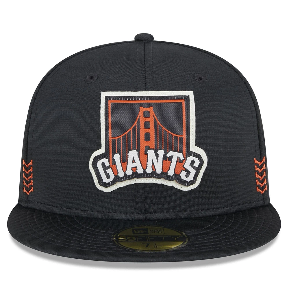 Men's New Era  Black San Francisco Giants 2024 MLB Clubhouse 59FIFTY Fitted Hat