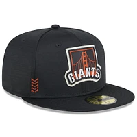 Men's New Era  Black San Francisco Giants 2024 MLB Clubhouse 59FIFTY Fitted Hat