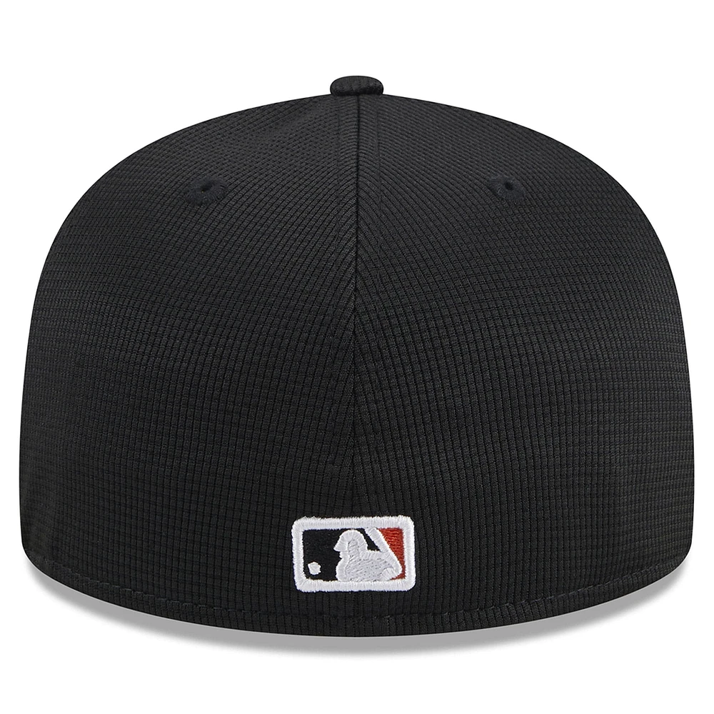Men's New Era  Black San Francisco Giants 2025 Batting Practice 59FIFTY Fitted Hat