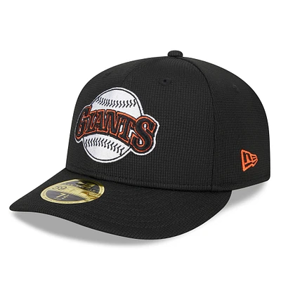 Casquette ajustée 59FIFTY à profil bas pour hommes des Giants de San Francisco 2024 New Era, noire