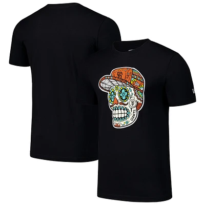 T-shirt noir Sugar Skulls des Giants de San Francisco New Era pour hommes
