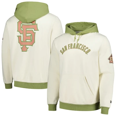 Sweat à capuche Color Pop New Era pour hommes, crème/vert, San Francisco Giants