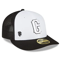 Men's New Era  White/Black San Francisco Giants 2023 On-Field Batting Practice Low Profile 59FIFTY Fitted Hat