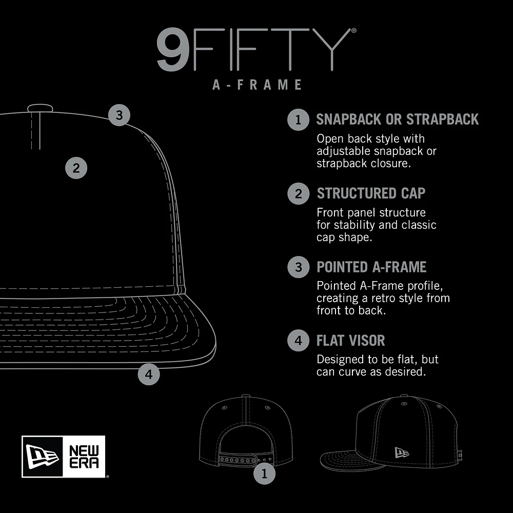 Casquette Snapback 9FIFTY Trucker Snapback avec cadre en A des Giants de San Francisco pour homme, blanche, New Era