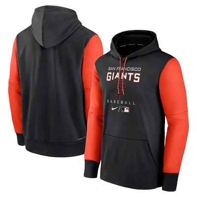 Men's Nike Black/Orange San Francisco Giants Authentic Collection Performance Hoodie