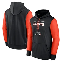 Men's Nike Black/Orange San Francisco Giants Authentic Collection Performance Hoodie