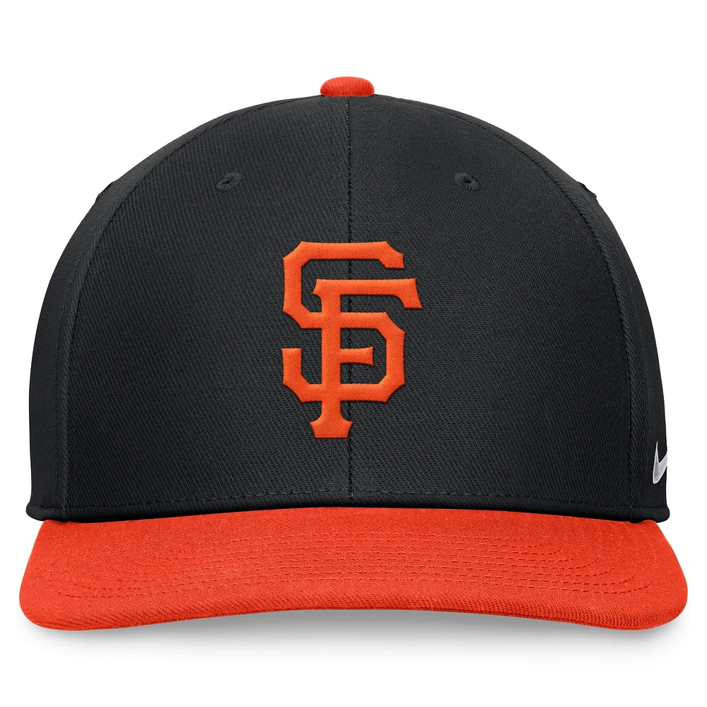 Men's Nike Black/Orange San Francisco Giants Two-Tone Snapback Hat