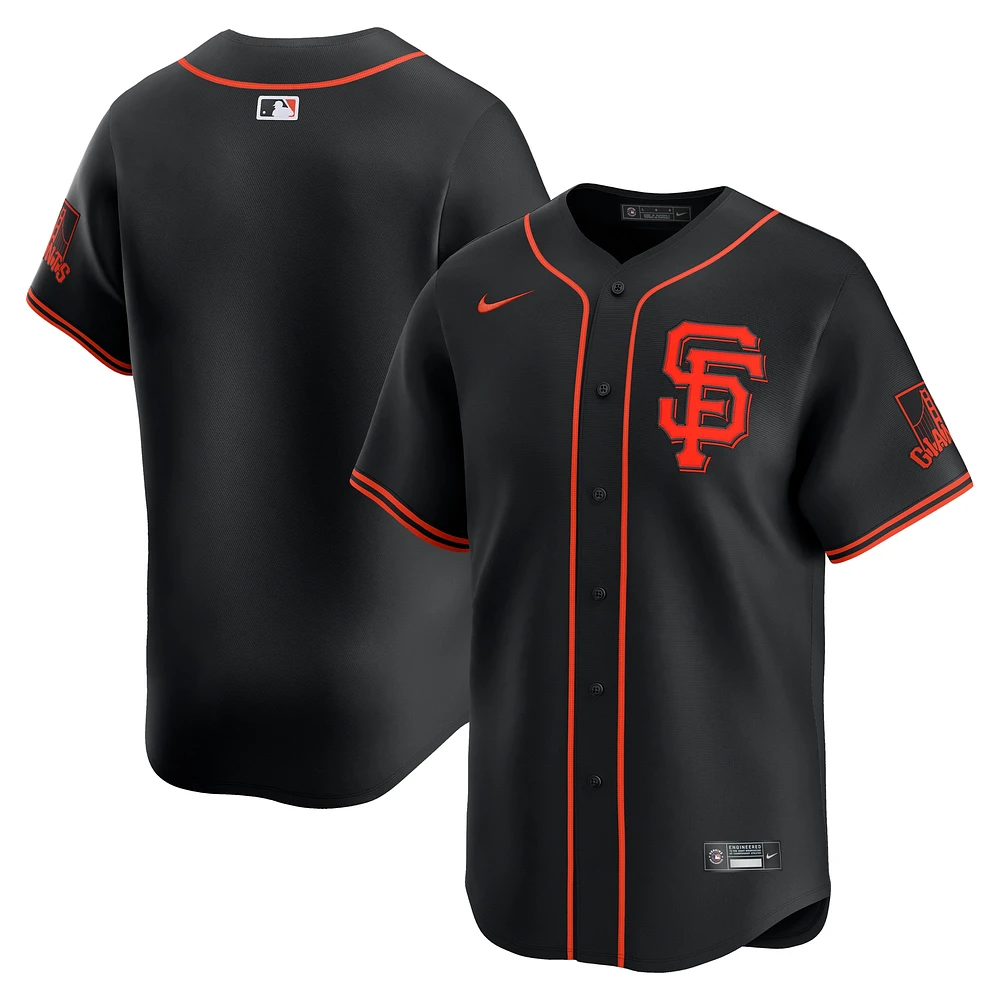 Men's Nike Black San Francisco Giants Alternate Limited Jersey