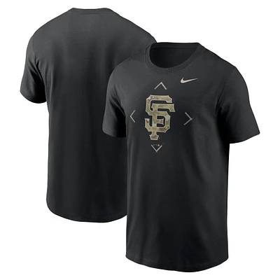 T-shirt à logo camouflage des Giants de San Francisco Nike noir pour homme