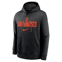Men's Nike Black San Francisco Giants Club Slack Pullover Hoodie