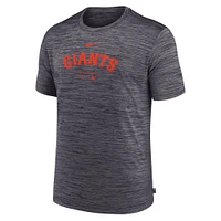 Men's Nike Charcoal San Francisco Giants Authentic Collection Velocity Performance Practice T-Shirt