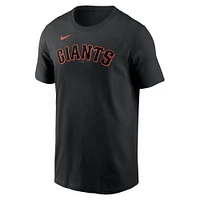 Men's Nike Jung Hoo Lee Black San Francisco Giants  Fuse Name & Number T-Shirt
