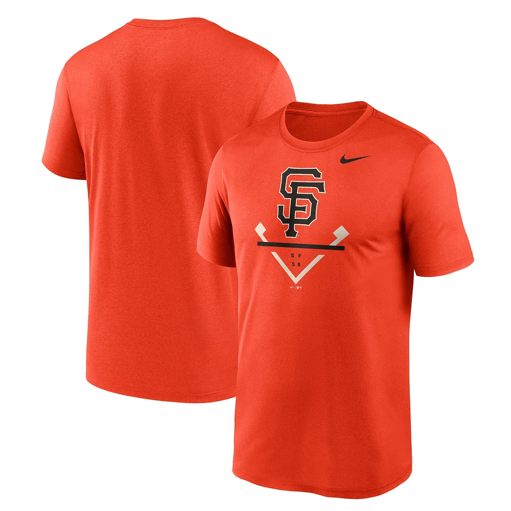 Men's Nike Orange San Francisco Giants Big & Tall Icon Legend Performance T-Shirt