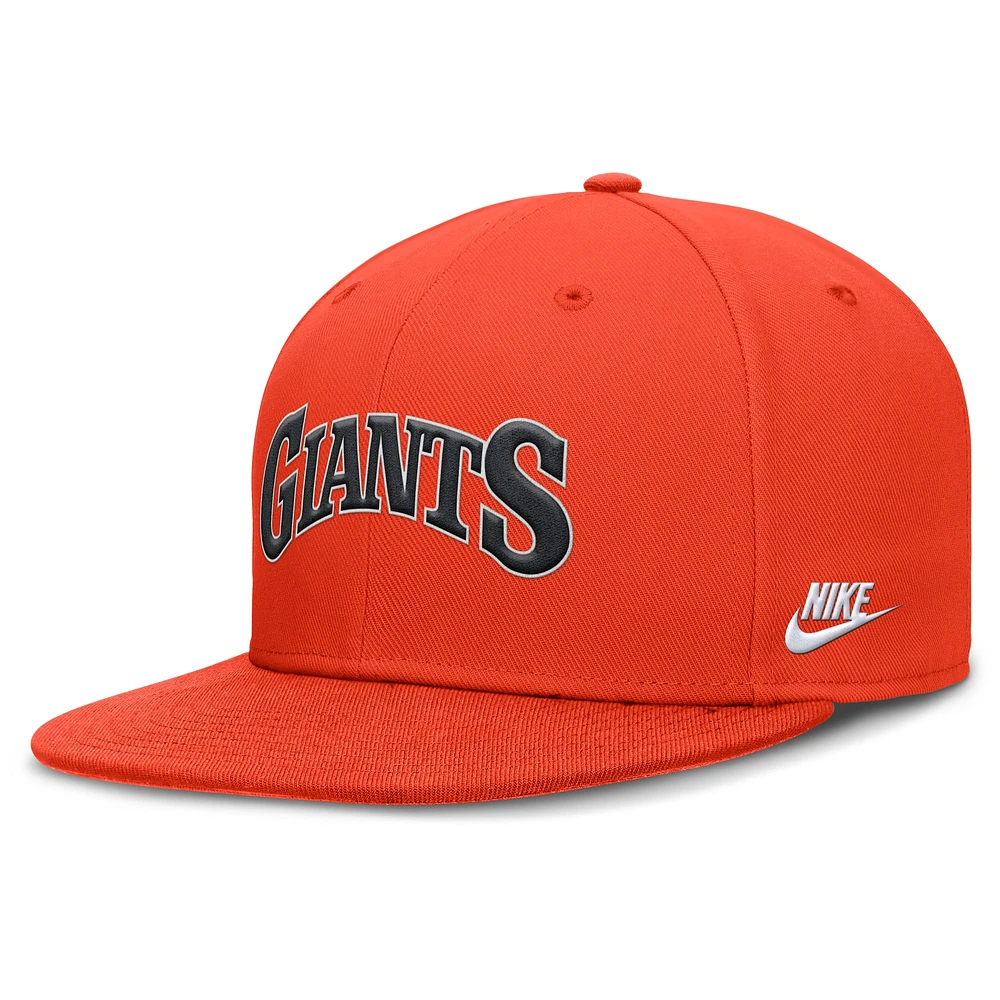 Men's Nike Orange San Francisco Giants Cooperstown True Performance Fitted Hat