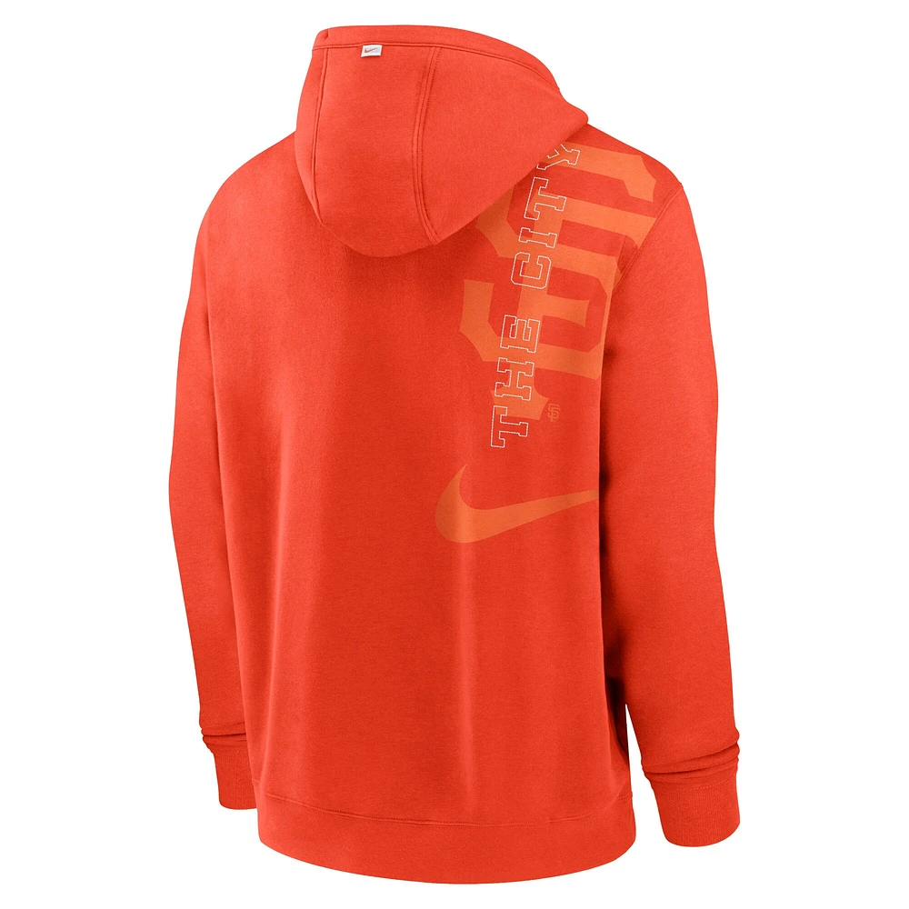 Men's Nike Orange San Francisco Giants Statement Ball Game Pullover Hoodie