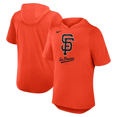 T-shirt à capuche Nike orange San Francisco Giants Tri-Blend pour homme