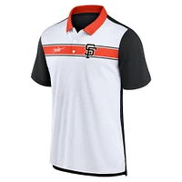 Men's Nike  White/Black San Francisco Giants Rewind Stripe Polo