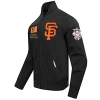 Men's Pro Standard Black San Francisco Giants Area Code Twill Full-Zip Jacket