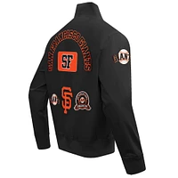 Men's Pro Standard Black San Francisco Giants Area Code Twill Full-Zip Jacket