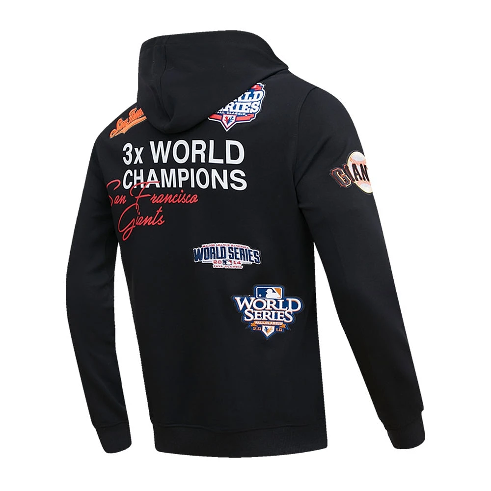 Men's Pro Standard Black San Francisco Giants Championship Pullover Hoodie