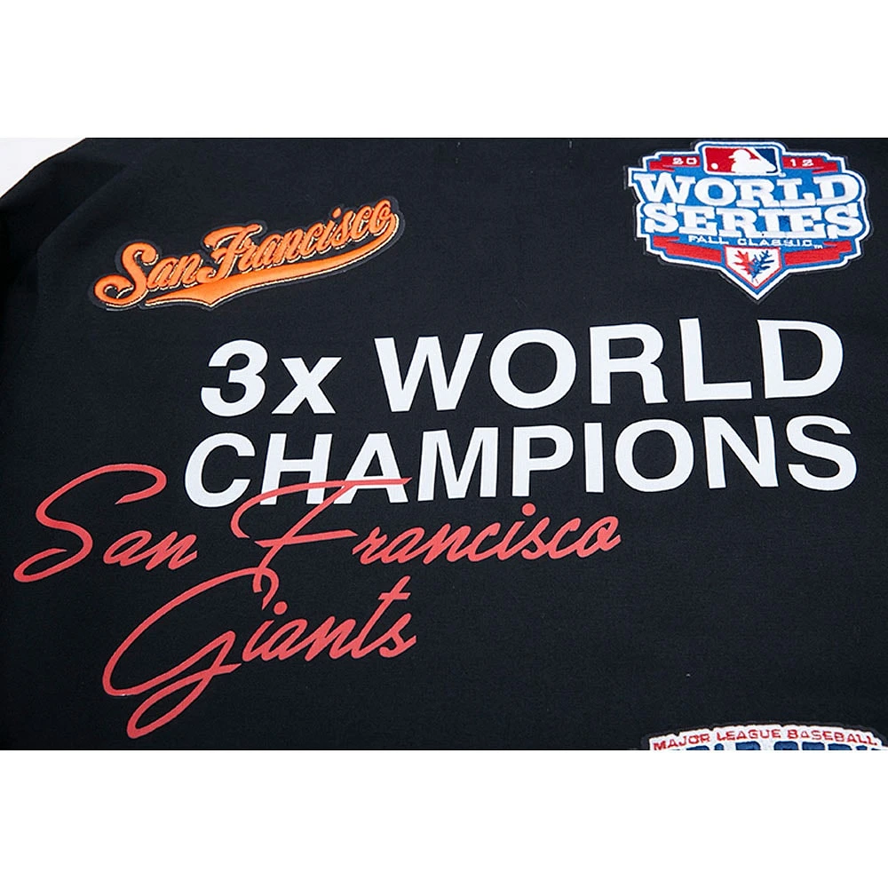 Men's Pro Standard Black San Francisco Giants Championship Pullover Hoodie