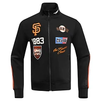 Men's Pro Standard Black San Francisco Giants Fast Lane Full-Zip Track Jacket