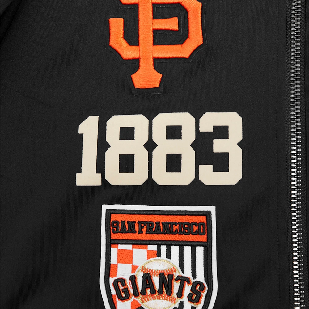 Men's Pro Standard Black San Francisco Giants Fast Lane Full-Zip Track Jacket