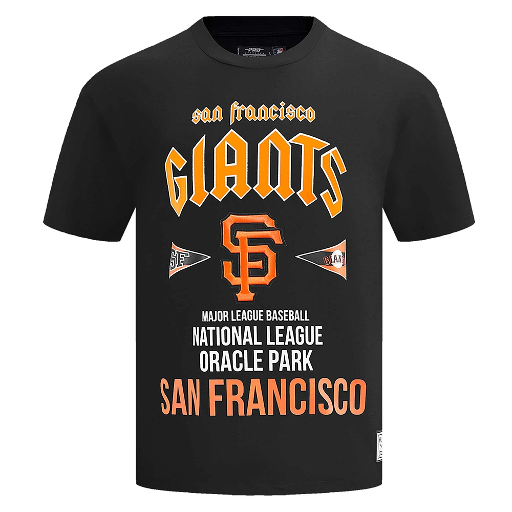 Men's Pro Standard Black San Francisco Giants Oversized City Tour T-Shirt