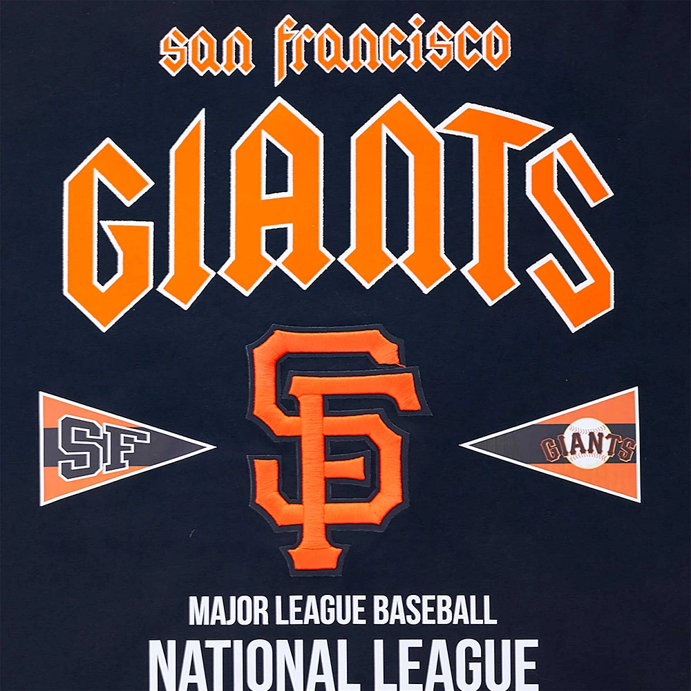 Men's Pro Standard Black San Francisco Giants Oversized City Tour T-Shirt