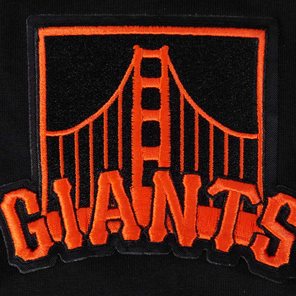Men's Pro Standard Black San Francisco Giants Turn It Up Dropped Shoulder T-Shirt