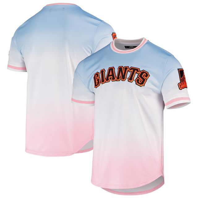 T-shirt Pro Standard pour homme bleu/rose San Francisco Giants Ombre