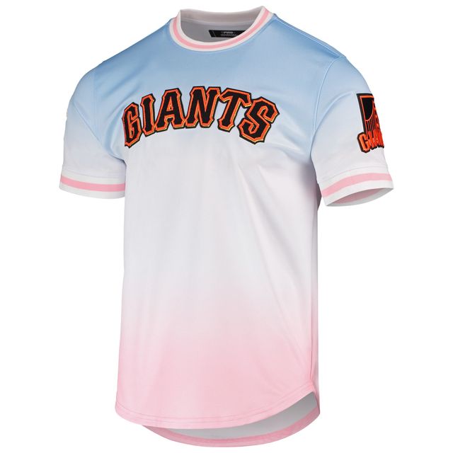 T-shirt Pro Standard pour homme bleu/rose San Francisco Giants Ombre