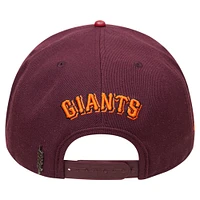 Men's Pro Standard Burgundy San Francisco Giants Wine Snapback Hat