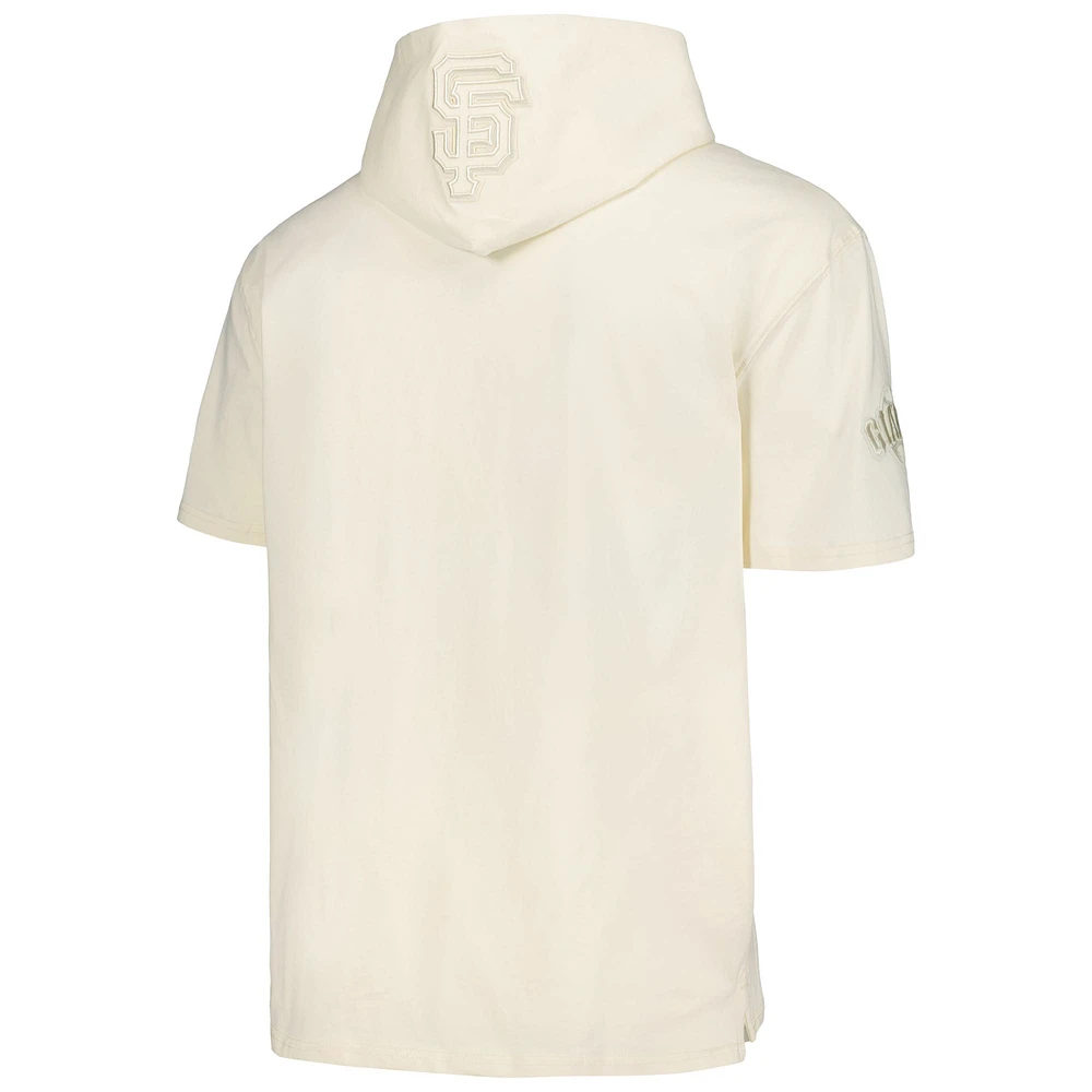 Men's Pro Standard Cream San Francisco Giants Neutral Hoodie T-Shirt