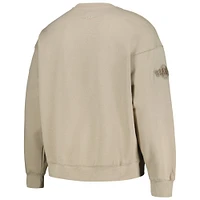 Men's Pro Standard Pewter San Francisco Giants Neutral Drop Shoulder Pullover Sweatshirt