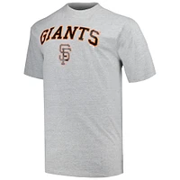Men's Profile Black/Heather Gray San Francisco Giants Big & Tall T-Shirt Combo Pack