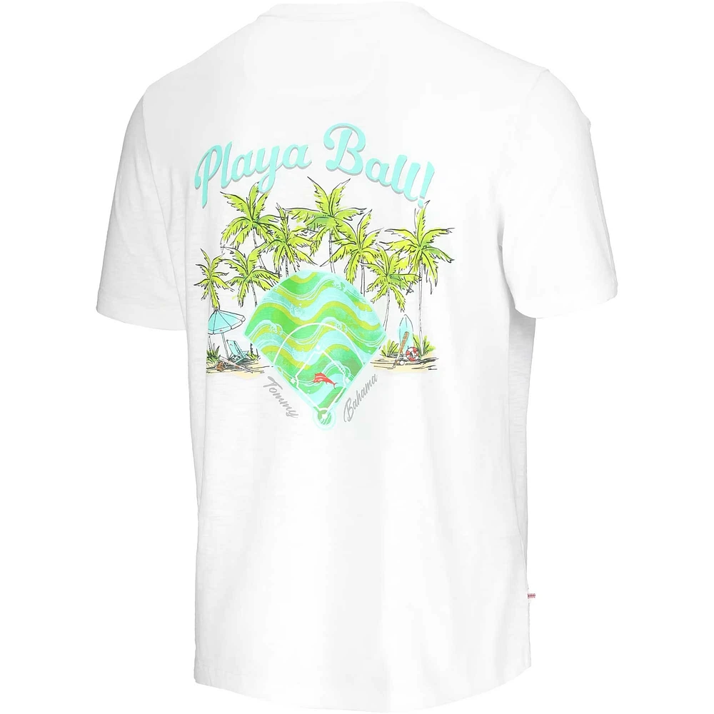 Men's Tommy Bahama  White San Francisco Giants Playa Ball T-Shirt