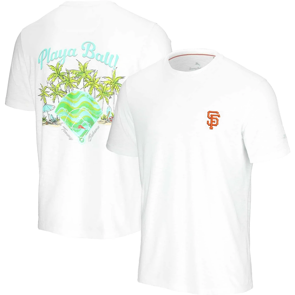 Men's Tommy Bahama White San Francisco Giants Playa Ball T-Shirt